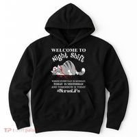 Welcome To Night Shift Where Everyday Is Monday Cat Nurse Hoodie thumb 0