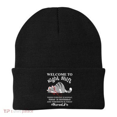 Welcome To Night Shift Where Everyday Is Monday Cat Nurse Beanie