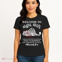Welcome To Night Shift Where Everyday Is Monday Cat Nurse Women's T-Shirt thumb 4