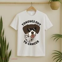 Wyatt Tongues Out To Cancer T-Shirt thumb 2