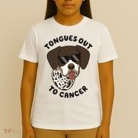 Wyatt Tongues Out To Cancer T-Shirt thumb 4