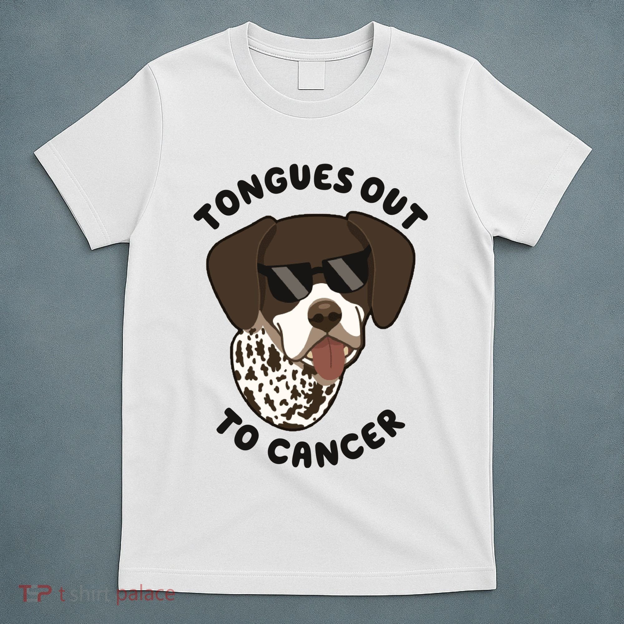 Wyatt Tongues Out To Cancer T-Shirt