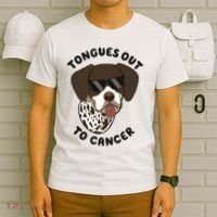 Wyatt Tongues Out To Cancer T-Shirt thumb 6