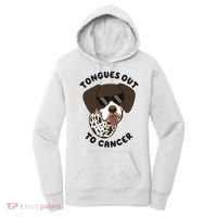 Wyatt Tongues Out To Cancer Women's Hoodie thumb 0