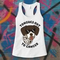 Wyatt Tongues Out To Cancer Women's Tank Top thumb 3