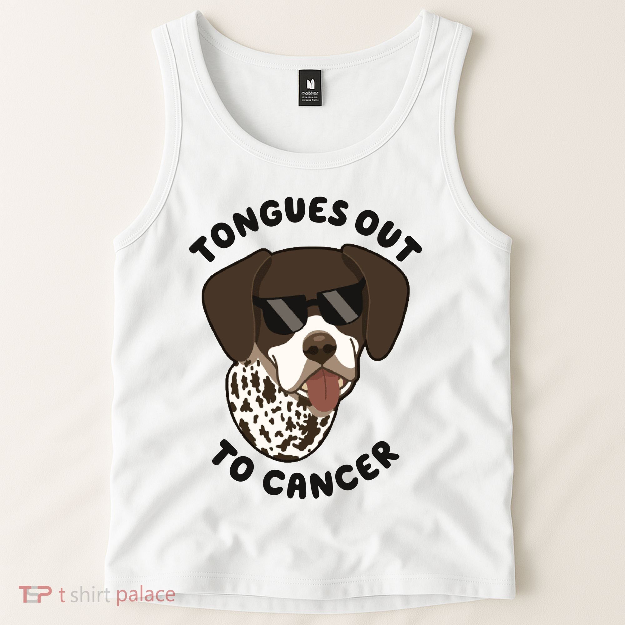 Wyatt Tongues Out To Cancer Tank Top