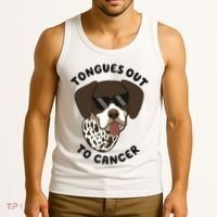 Wyatt Tongues Out To Cancer Tank Top thumb 3