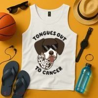 Wyatt Tongues Out To Cancer Tank Top thumb 4