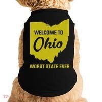 Welcome To Ohio The Worst State Ever Gift Doggie Tank thumb 0
