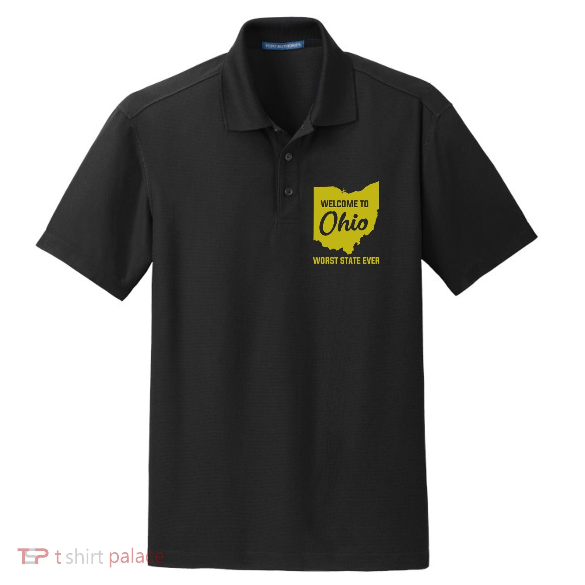 Welcome To Ohio The Worst State Ever Gift Dry Zone Grid Polo