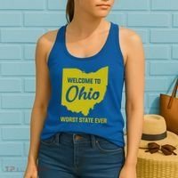 Welcome To Ohio The Worst State Ever Gift Women's Tank Top thumb 2