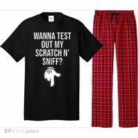 Wanna Test Out My Scratch N Sniff Funny Embarrassing Pajama Set thumb 0
