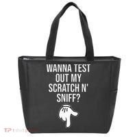 Wanna Test Out My Scratch N Sniff Funny Embarrassing Tote Bag thumb 0