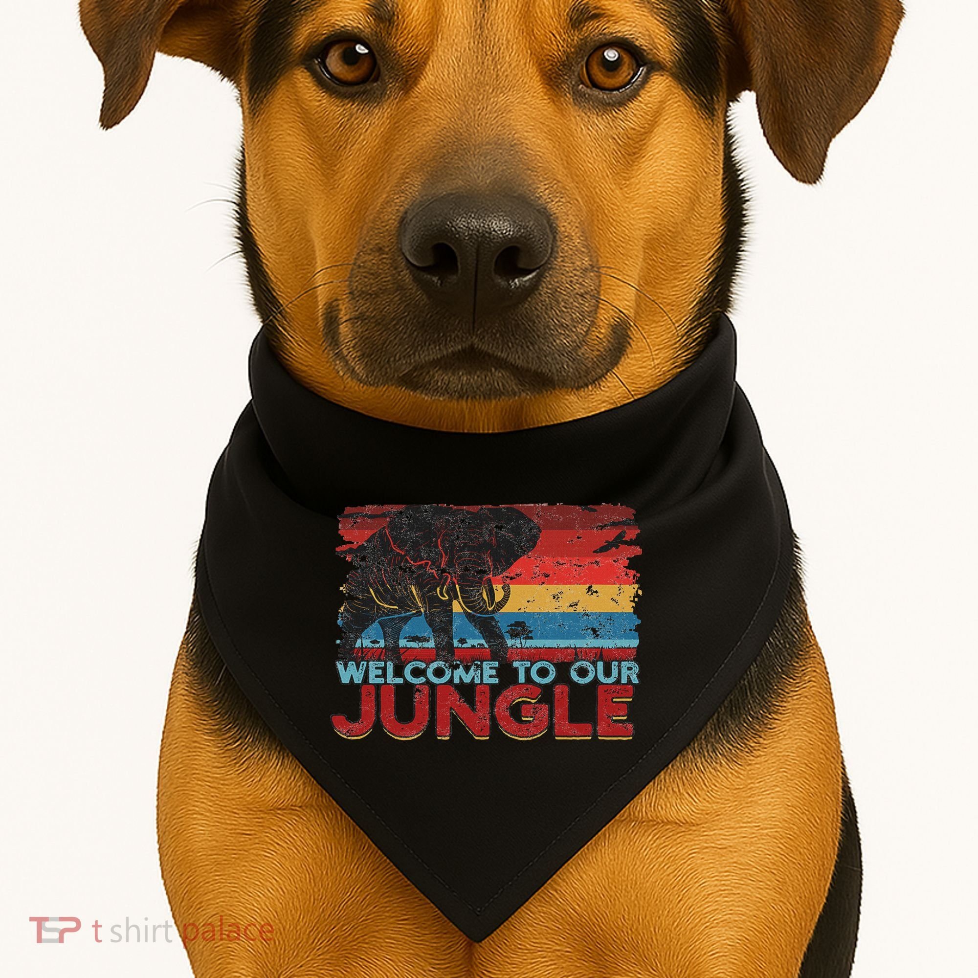 Welcome To Our Jungle Adventure USA-Made Doggie Bandana