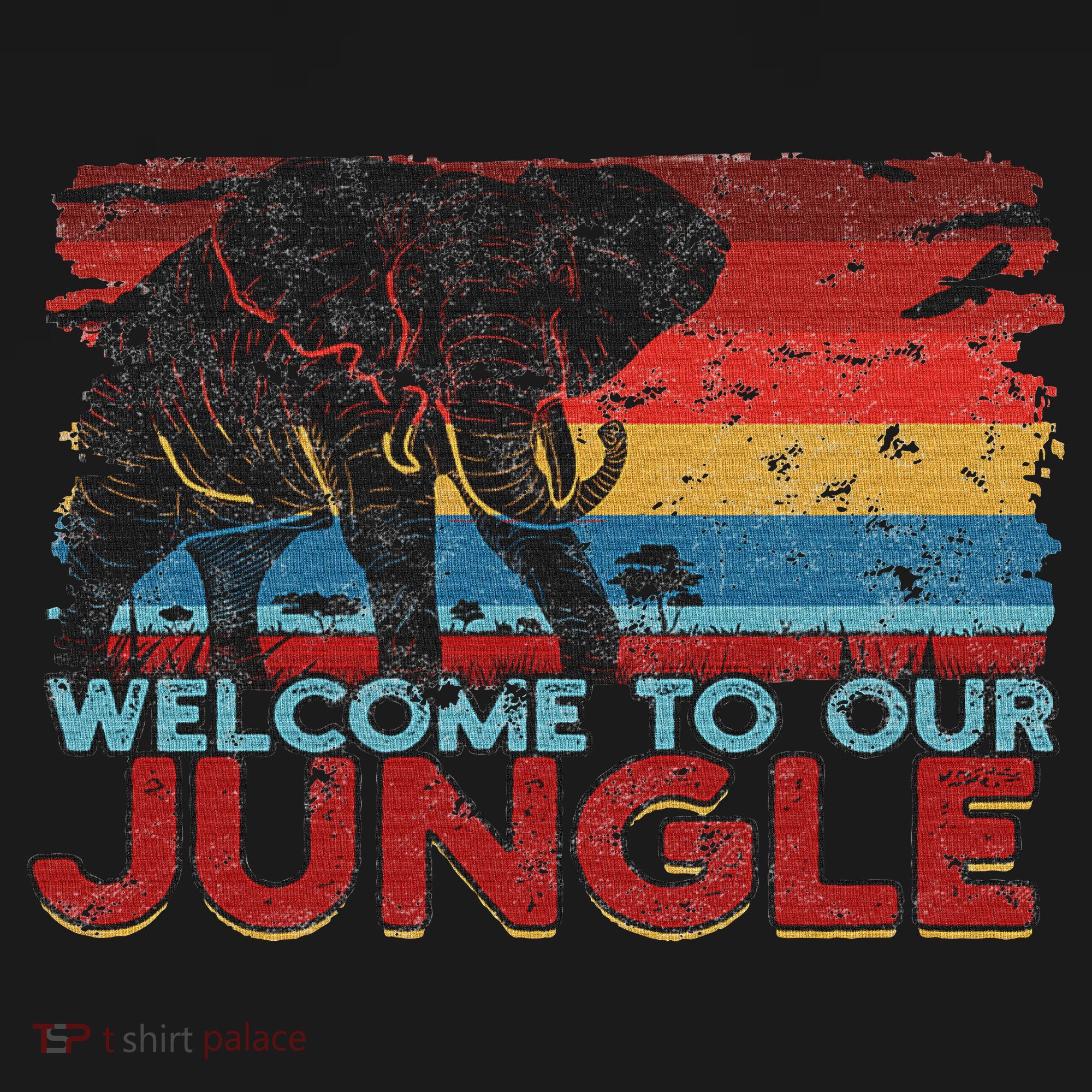 Welcome To Our Jungle Adventure USA-Made Doggie Bandana