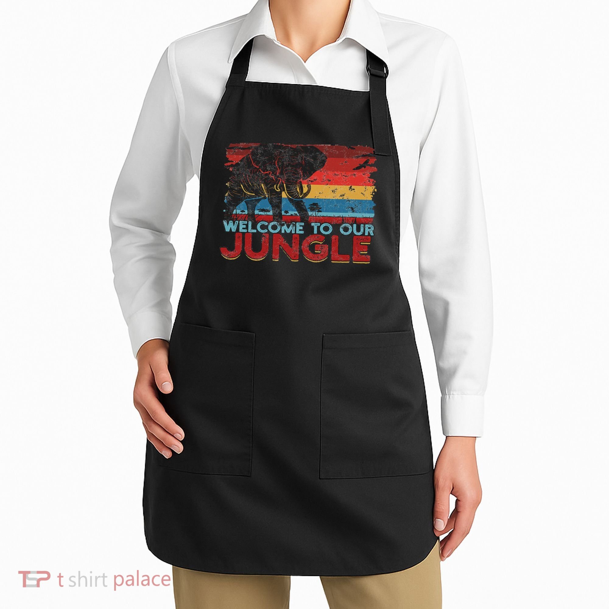 Welcome To Our Jungle Adventure Apron