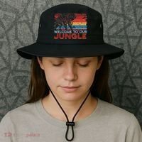 Welcome To Our Jungle Adventure Bucket Hat thumb 3