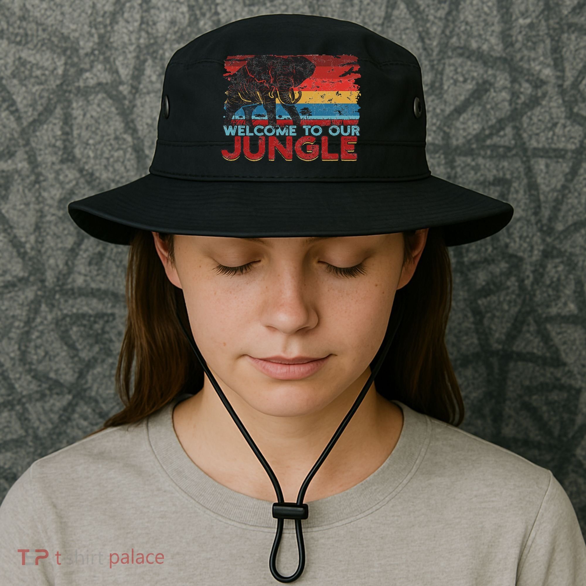 Welcome To Our Jungle Adventure Bucket Hat