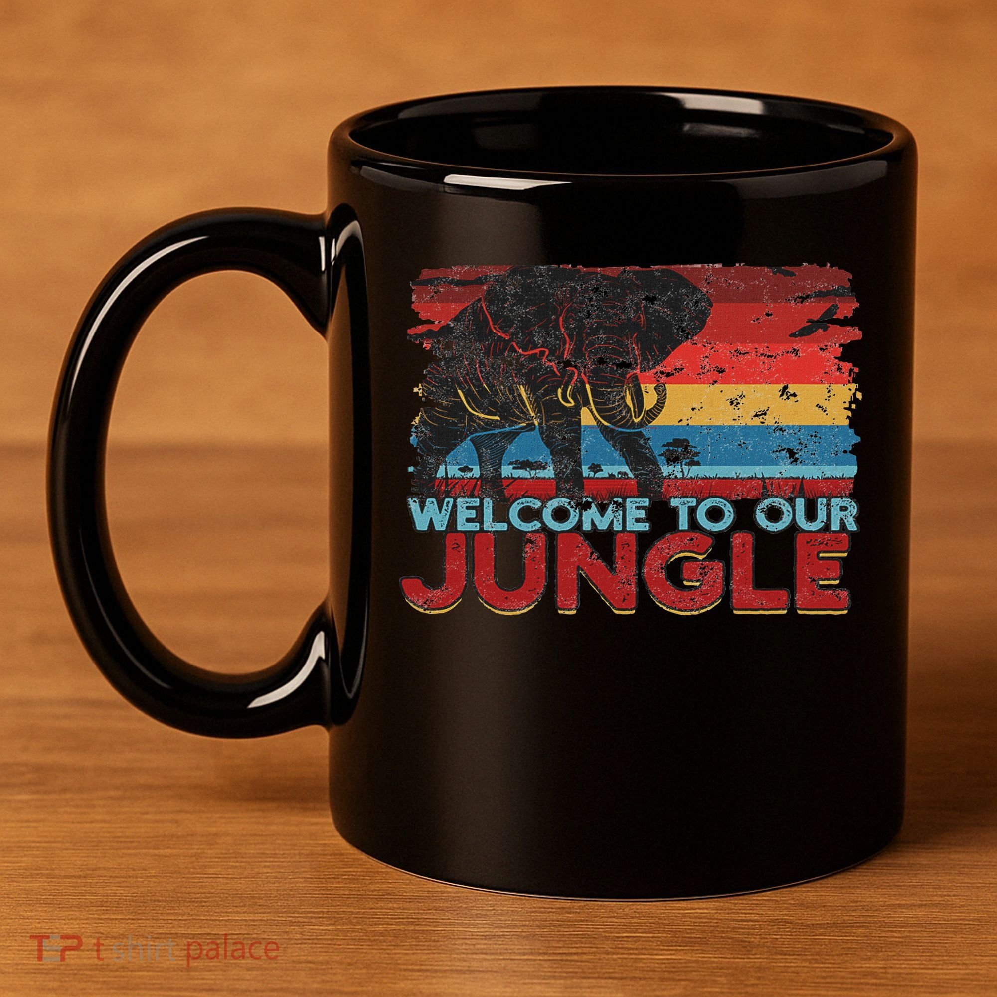 Welcome To Our Jungle Adventure 11oz C Handle Ceramic Mug