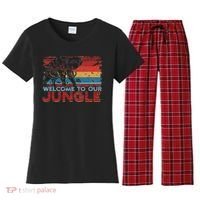 Welcome To Our Jungle Adventure Women's Flannel Pajama Set thumb 0