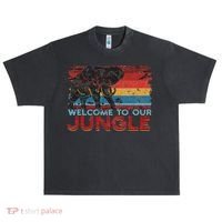 Welcome To Our Jungle Adventure Urban Oversized Heavyweight T-Shirt thumb 0