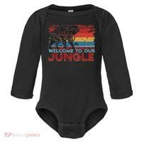Welcome To Our Jungle Adventure Baby Long Sleeve Bodysuit thumb 0