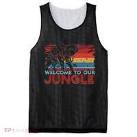 Welcome To Our Jungle Adventure Mesh Reversible Basketball Jersey Tank thumb 0