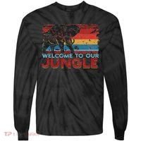 Welcome To Our Jungle Adventure Tie-Dye Long Sleeve Shirt thumb 0