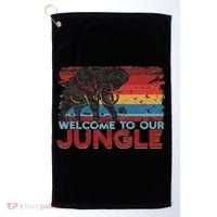 Welcome To Our Jungle Adventure Golf Towel thumb 0