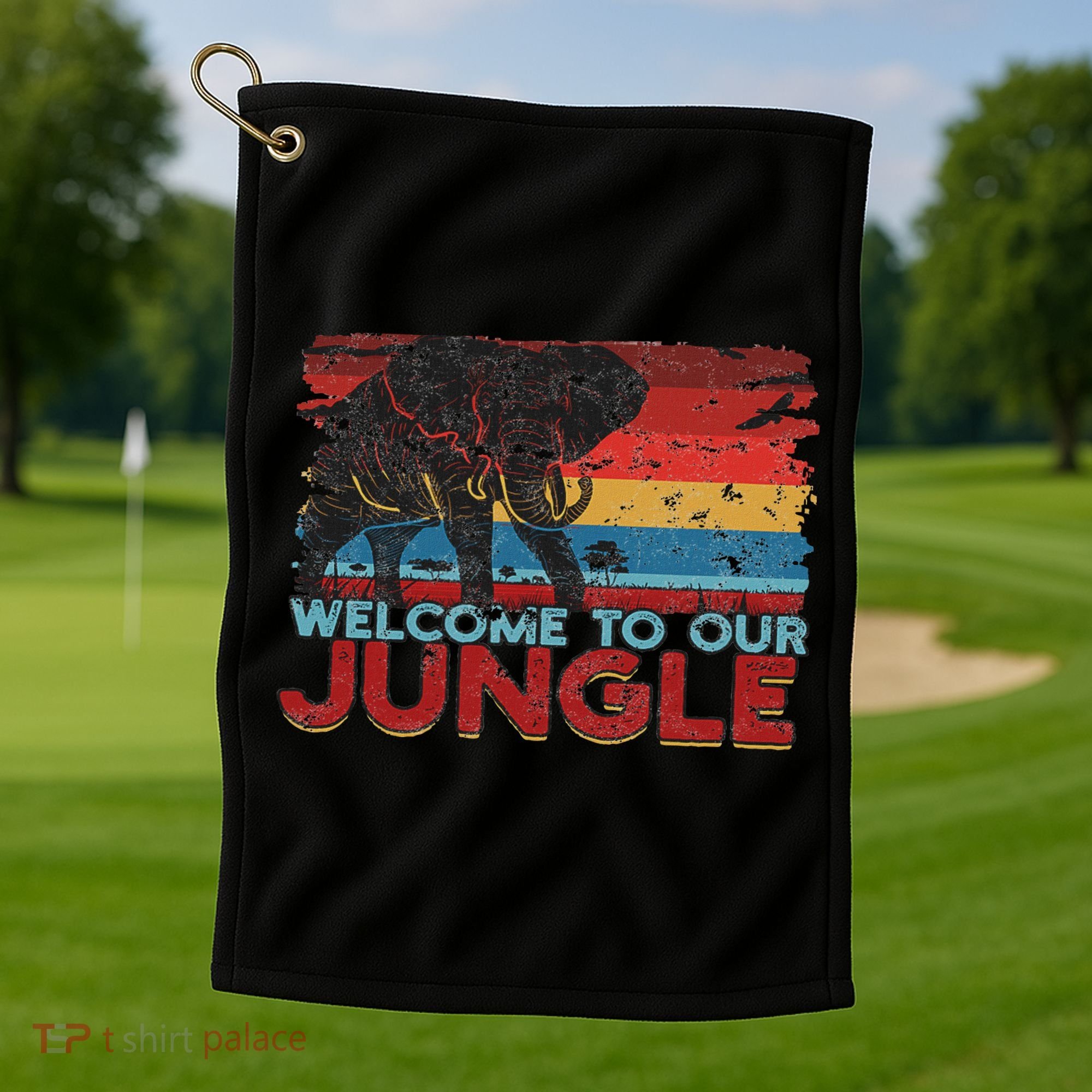 Welcome To Our Jungle Adventure Golf Towel