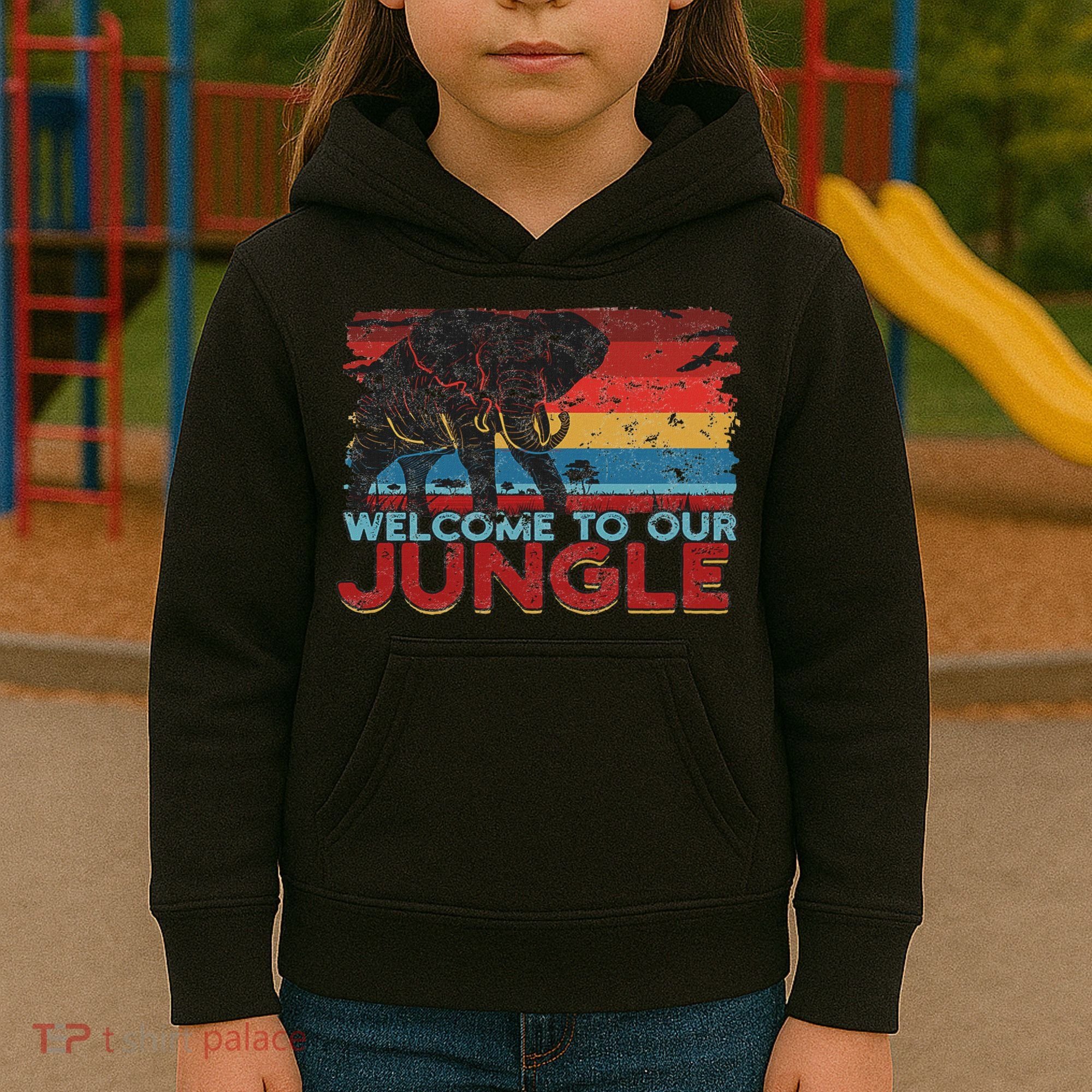 Welcome To Our Jungle Adventure Kids Hoodie