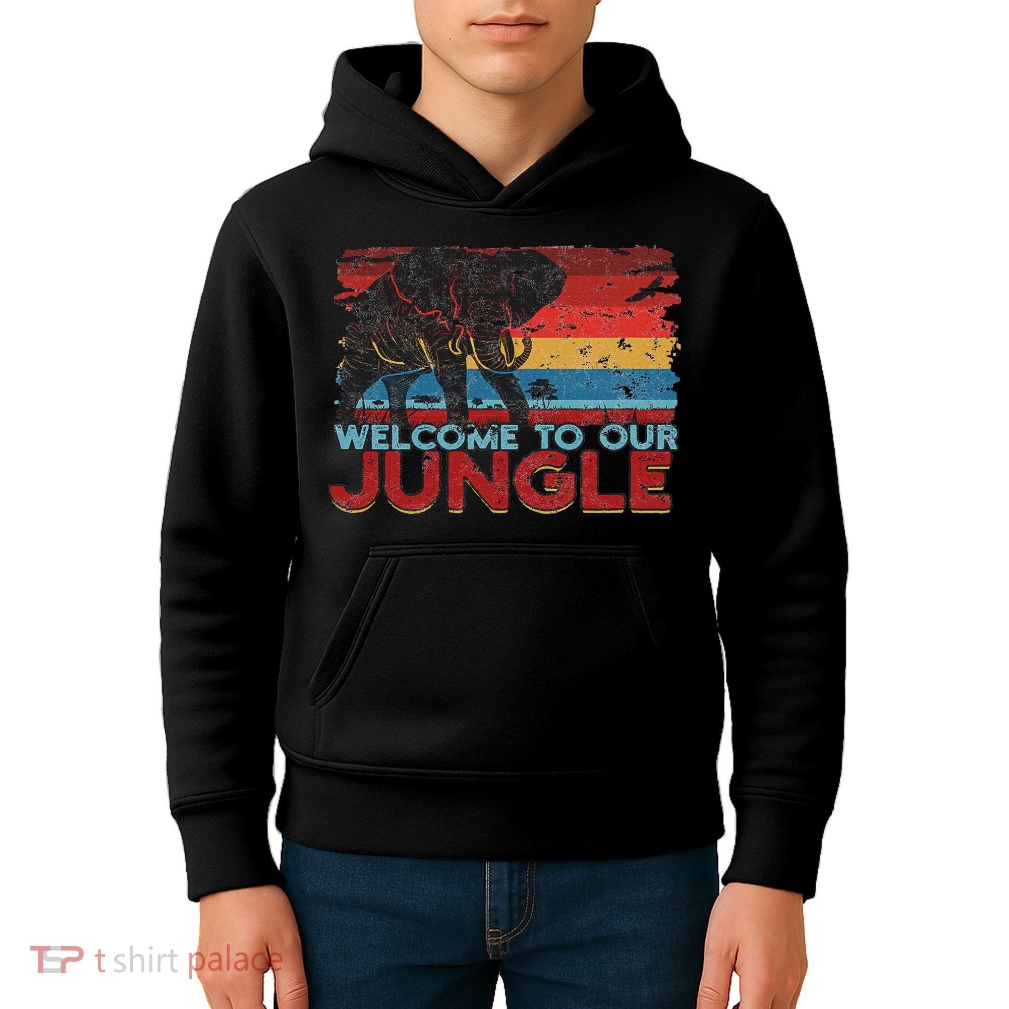 Welcome To Our Jungle Adventure Kids Hoodie