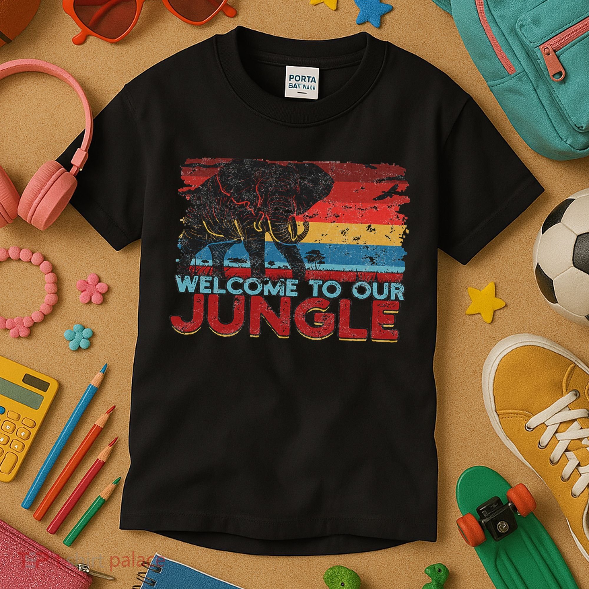 Welcome To Our Jungle Adventure Kids T-Shirt