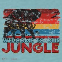 Welcome To Our Jungle Adventure Sueded Cloud Jersey T-Shirt thumb 2