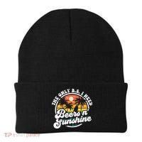 Wo The Only Bs I Need Is Beers And Sunshine Retro Beach Cool Gift Beanie thumb 0