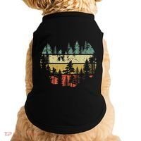 Wildlife Trees Outdoors Nature Retro Forest Sleeveless Doggie Tank thumb 0