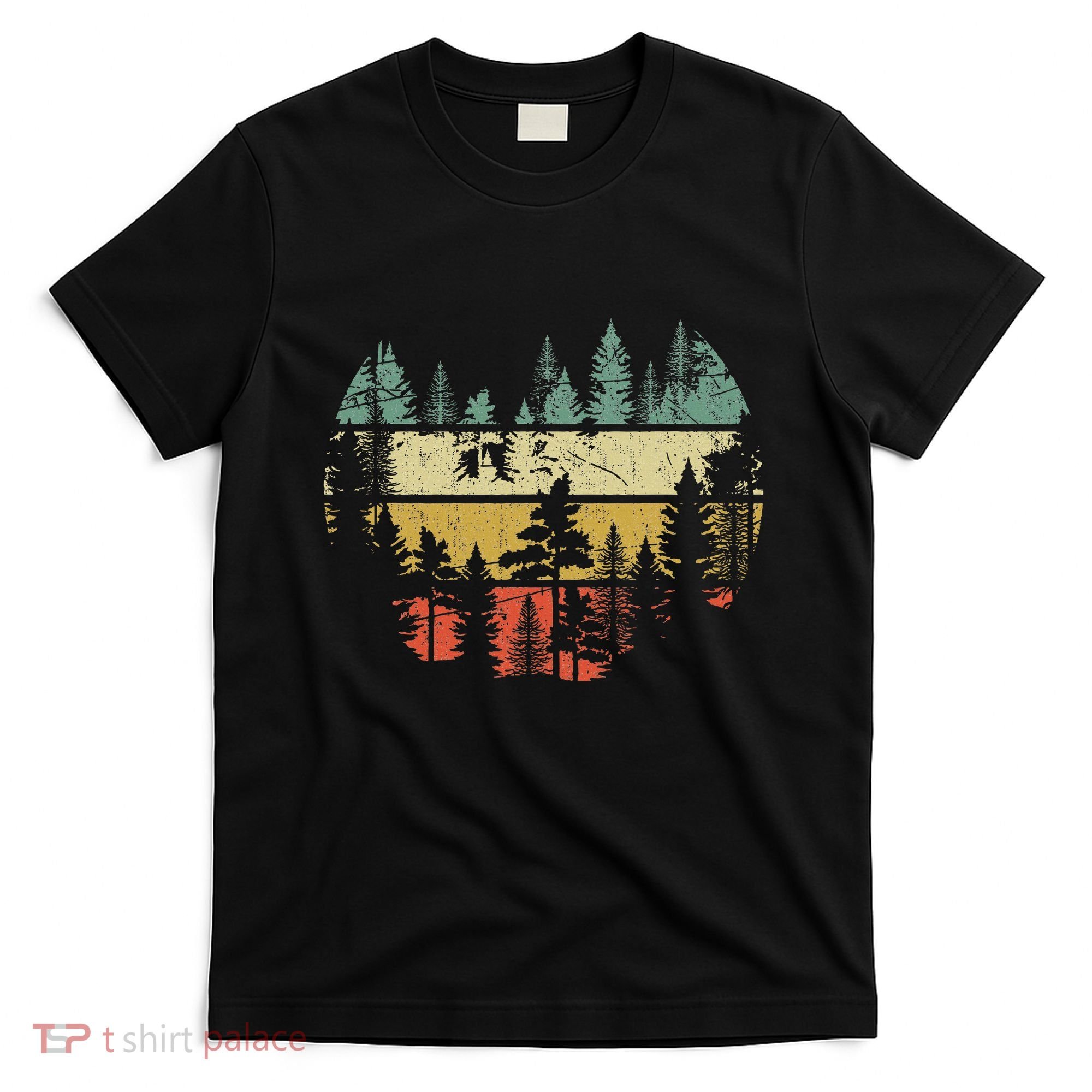 Wildlife Trees Outdoors Nature Retro Forest Sleeveless T-Shirt