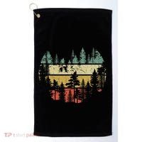 Wildlife Trees Outdoors Nature Retro Forest Sleeveless Golf Towel thumb 0