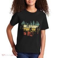 Wildlife Trees Outdoors Nature Retro Forest Sleeveless Kids T-Shirt thumb 2