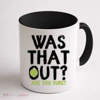 Was That Out Pickleball Pickle Ball Player Coffee Mug thumb 1