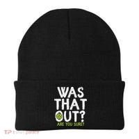 Was That Out Pickleball Pickle Ball Player Beanie thumb 0