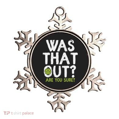 Was That Out Pickleball Pickle Ball Player Ornament