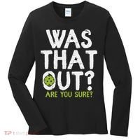 Was That Out Pickleball Pickle Ball Player Women's Long Sleeve Shirt thumb 0