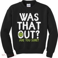 Was That Out Pickleball Pickle Ball Player Kids Sweatshirt thumb 0