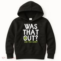 Was That Out Pickleball Pickle Ball Player Kids Hoodie thumb 0