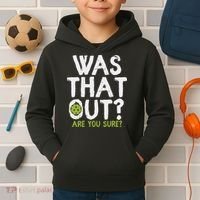 Was That Out Pickleball Pickle Ball Player Kids Hoodie thumb 2