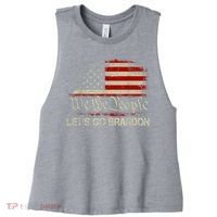 We The People Let's Go Brandon Women's Racerback Cropped Tank thumb 0