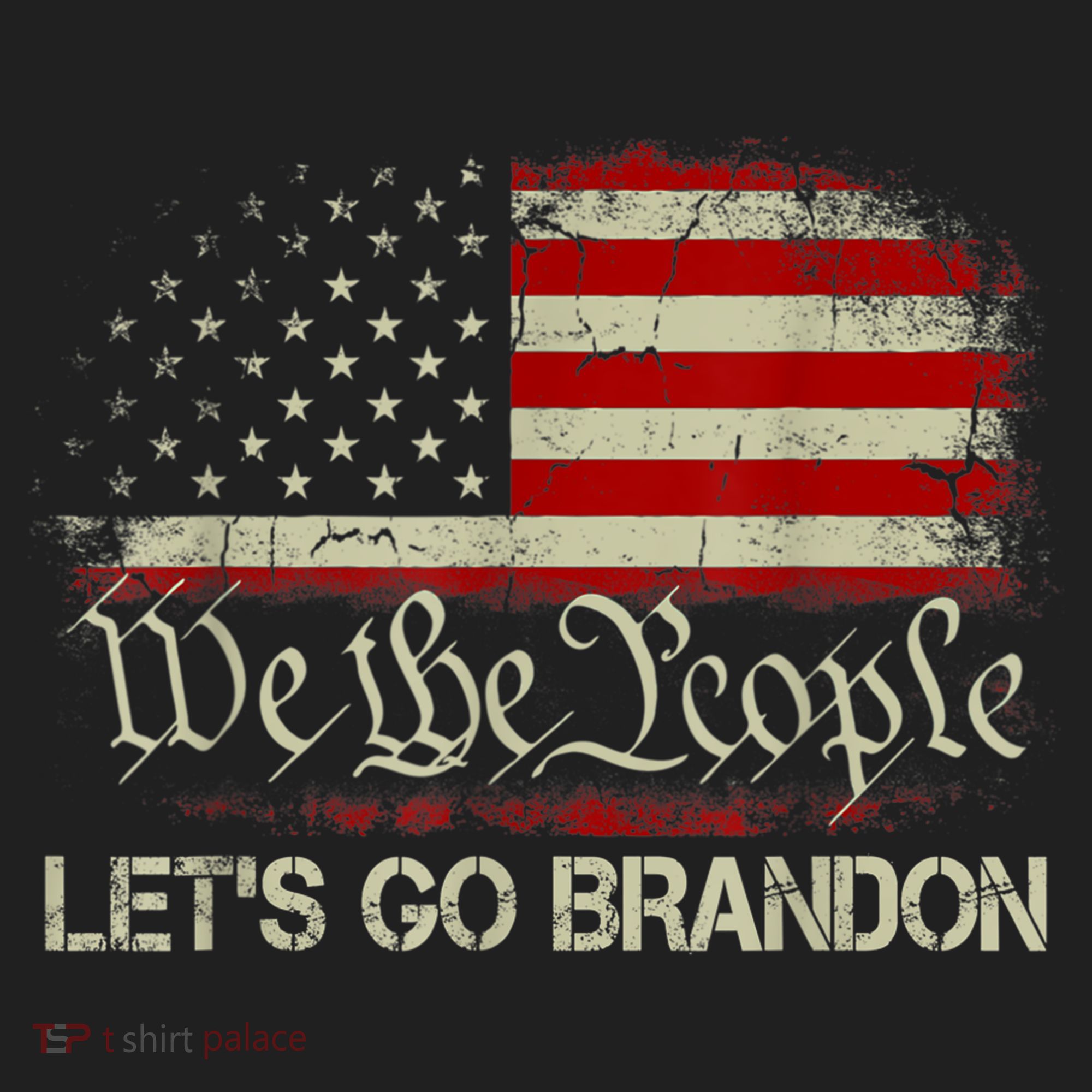 We The People Let's Go Brandon Golf Towel