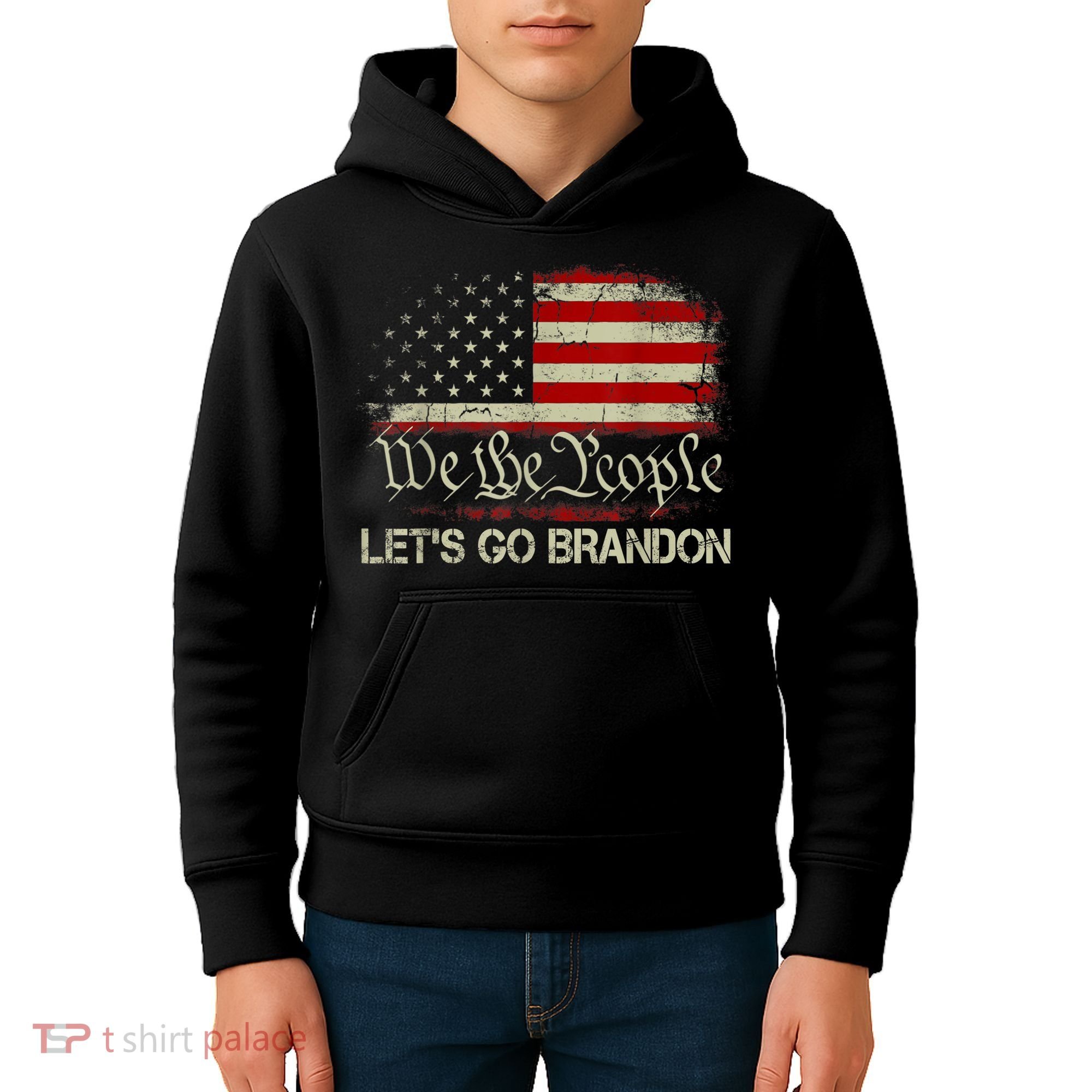 We The People Let's Go Brandon Kids Hoodie
