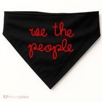 We The People Nicolle Wallace Red Imprint USA-Made Doggie Bandana thumb 0
